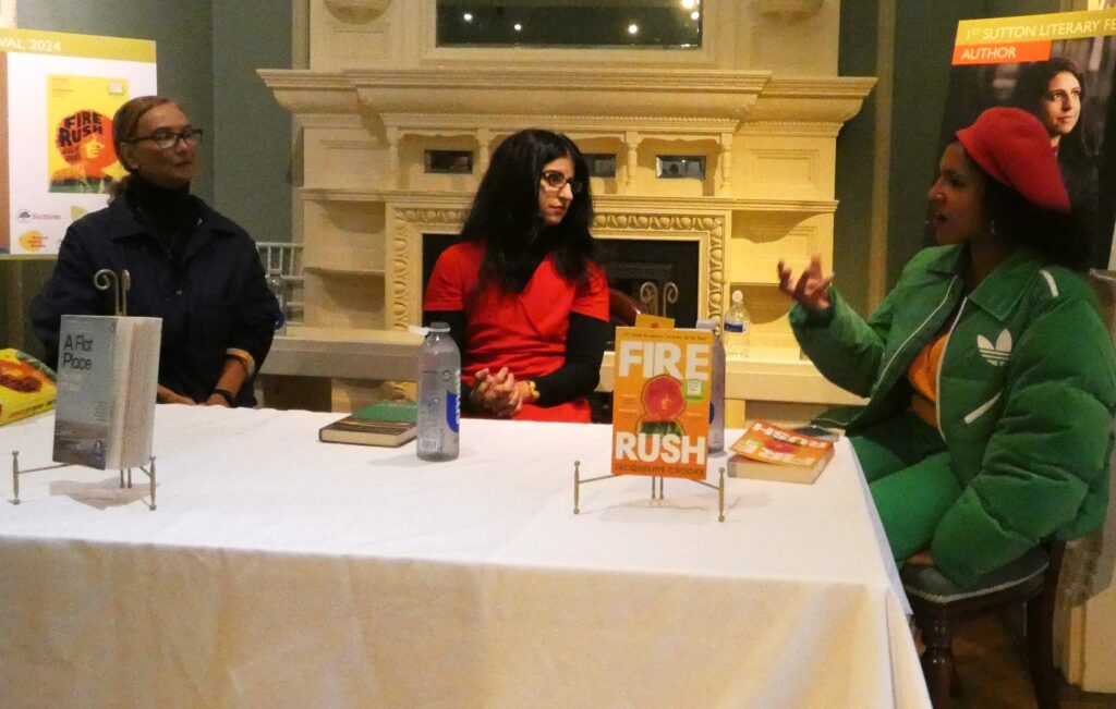 Noreen Masud and Jacqueline Crooks interviewed by Adita Jaganathan, Sutton Literary Festival